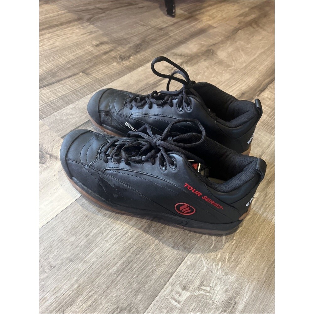 Ektelon Men's 10 Vtg NFS Racquetball Pickleball Court Shoes Black Tour 3/4